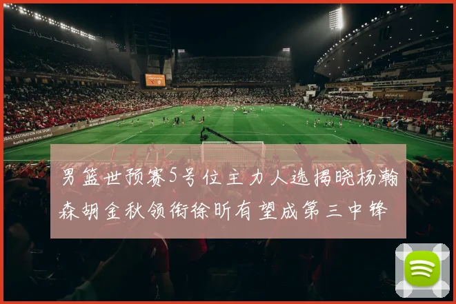 男篮世预赛5号位主力人选揭晓杨瀚森胡金秋领衔徐昕有望成第三中锋